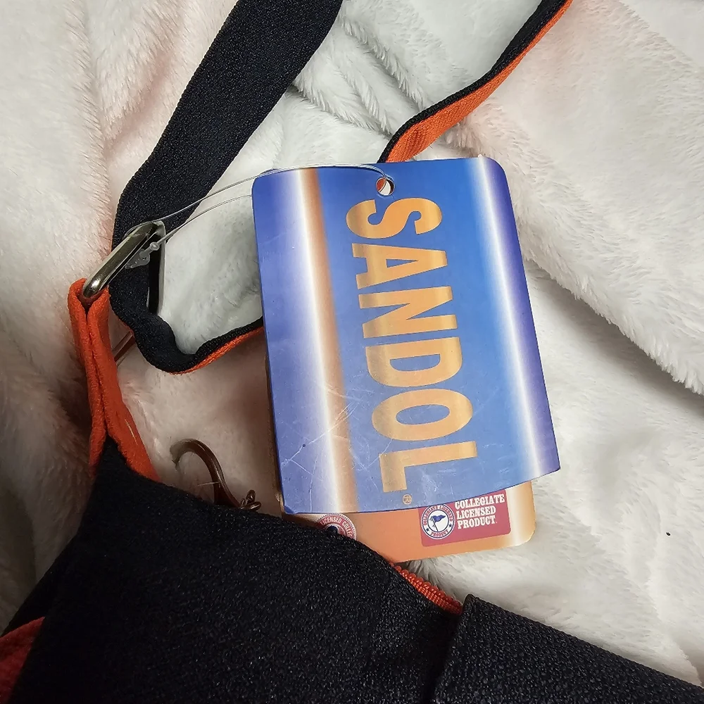 Auburn University Tigers Blue And Orange Textured Crossbody Bag
